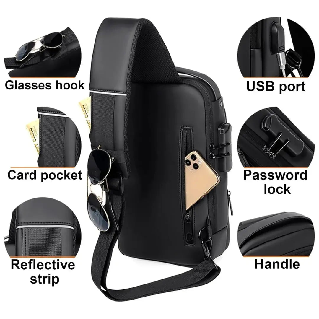 Anti-Theft Waterproof Crossbody Bag